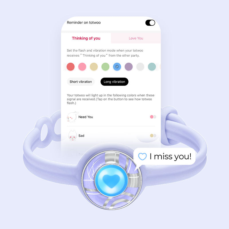 Bracelets tactiles Candy Wave (noir et violet)