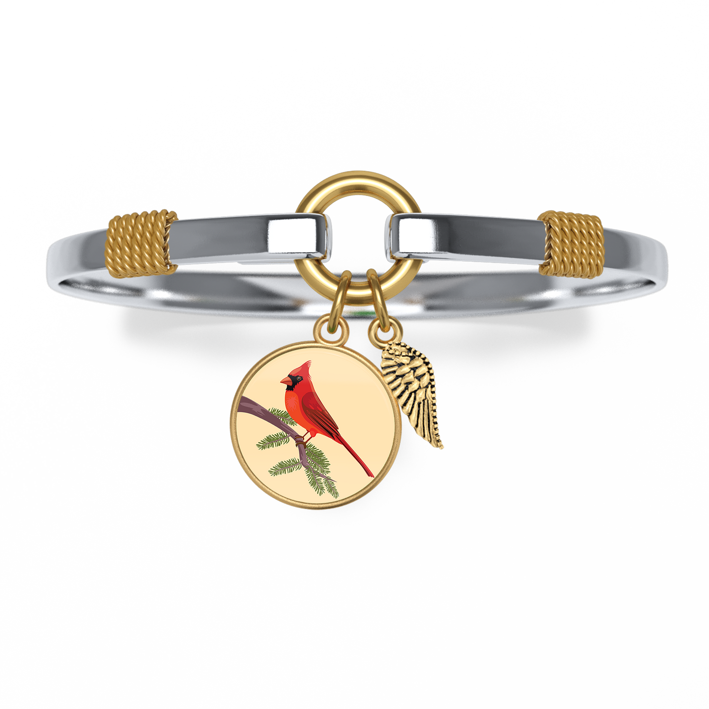 Cardinal - Two-Tone Custom Charm Bracelet