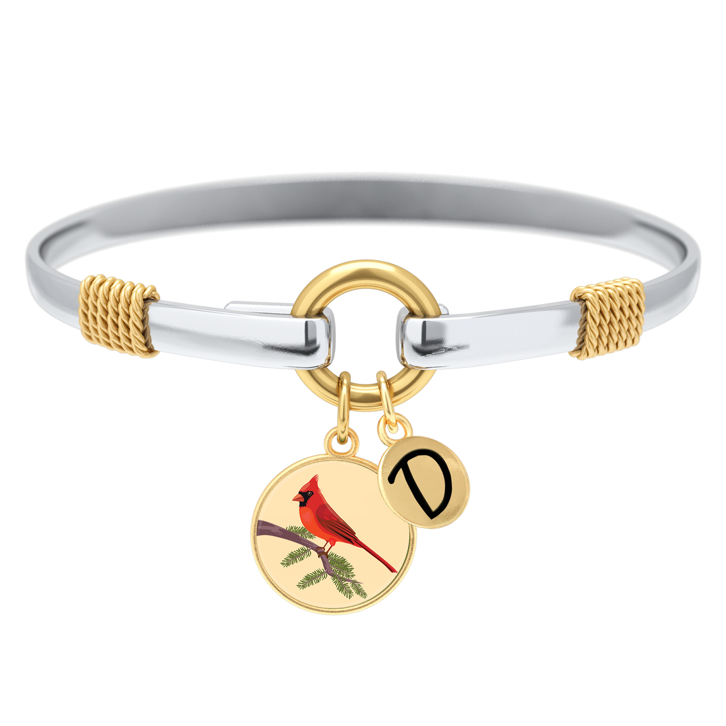 Cardinal - Two-Tone Custom Charm Bracelet