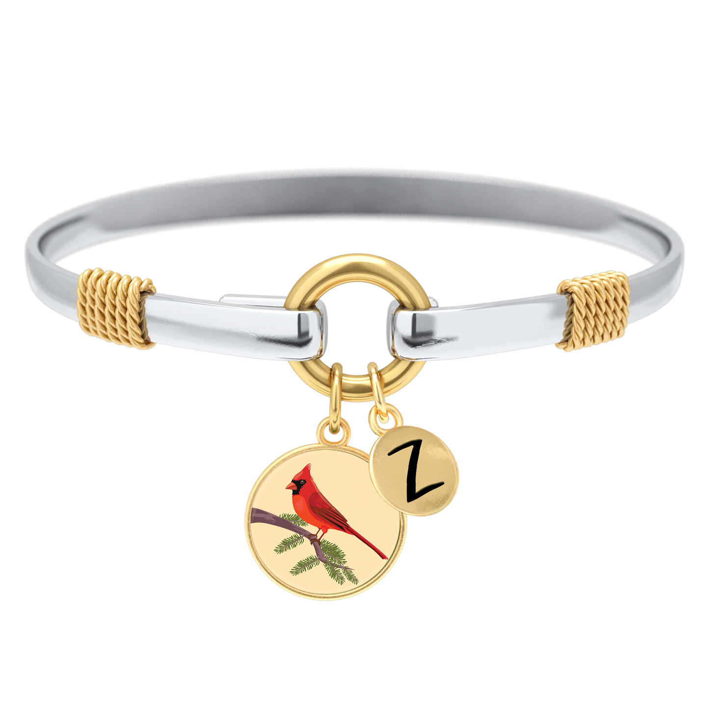 Cardinal - Two-Tone Custom Charm Bracelet