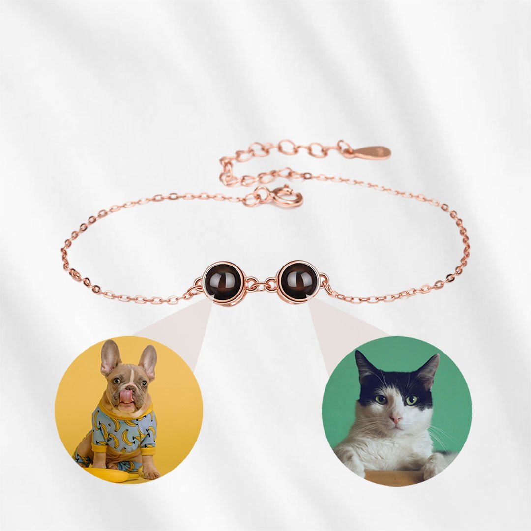 Bracelet double photo personnalisé