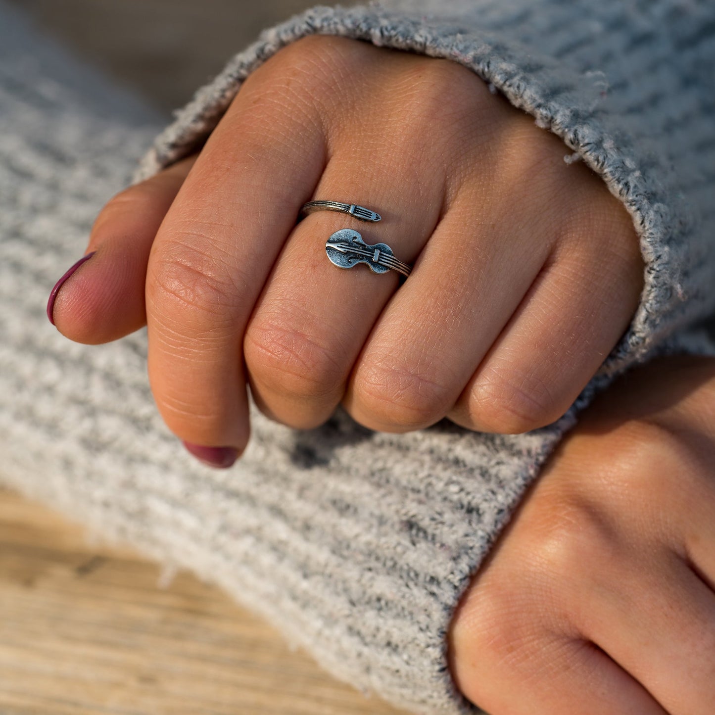Bague enroulée pour violon