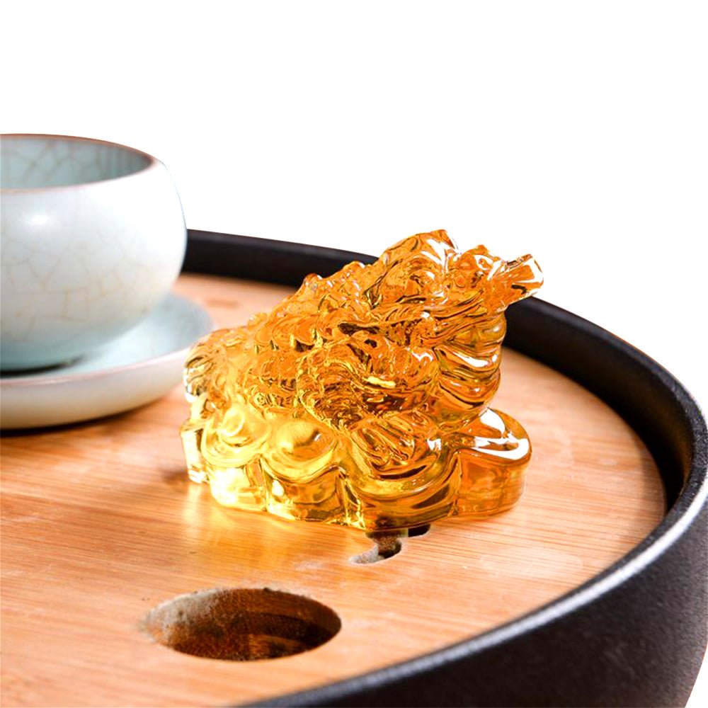 Wealth Citrine Coin Toad Lucky Ornament