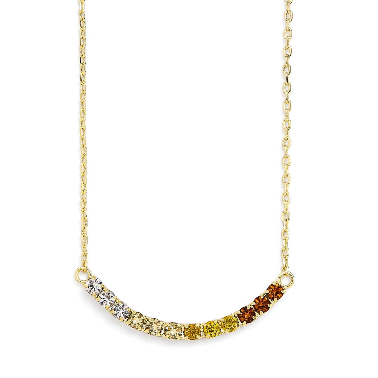 Collier à grappes de couleurs significatives