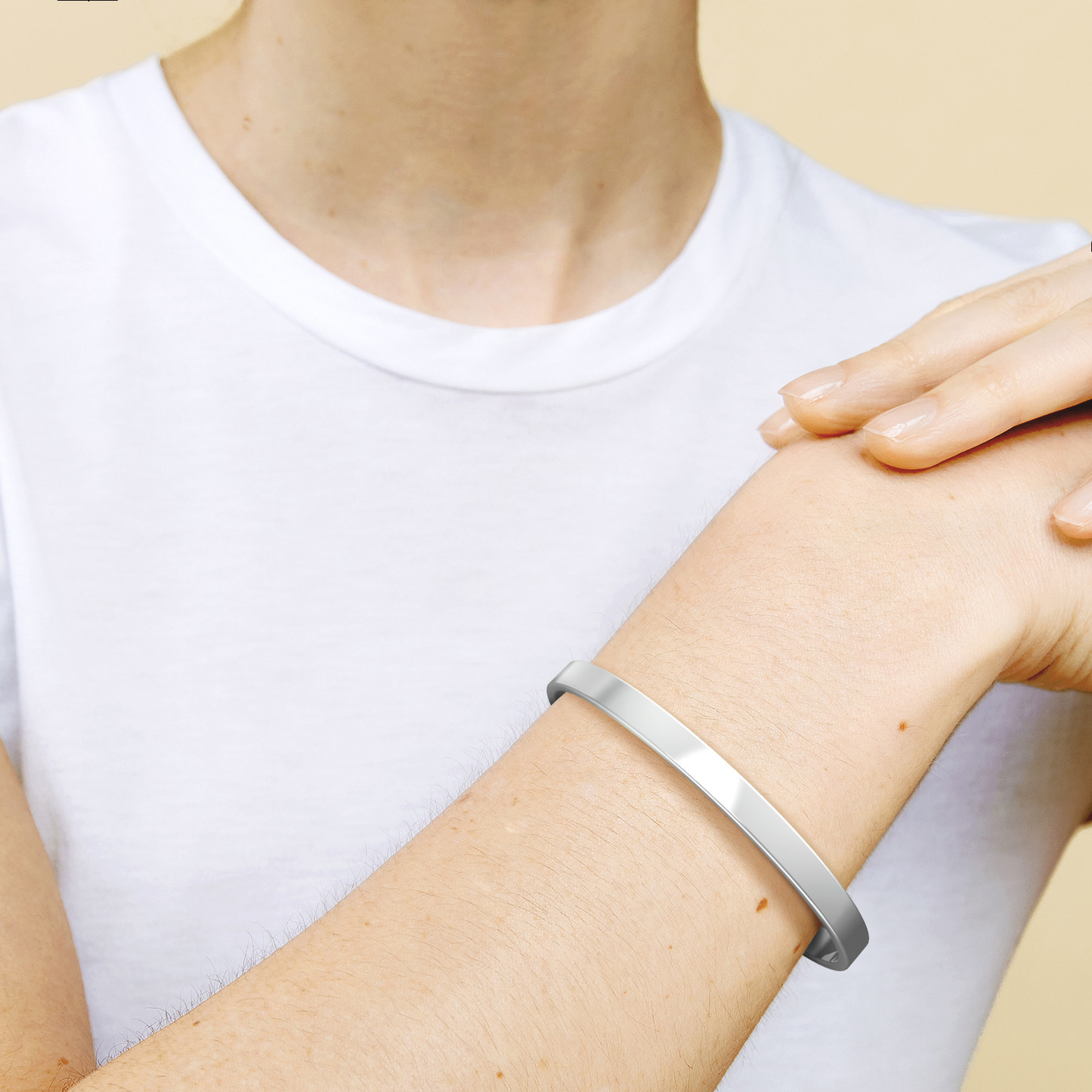 Mama Bear & Her Baby Bears Engraved Cuff Bracelet