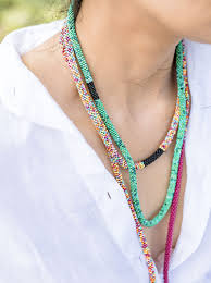 A Journey Woven with Beads: The Magic of a Colorful Necklace