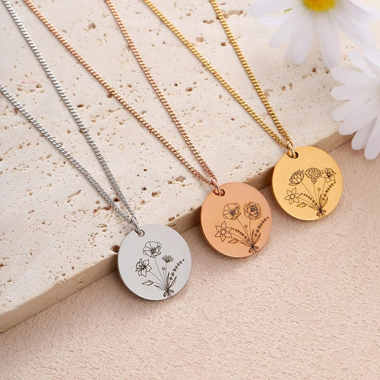 Personal Connections Through Birth Flower Necklaces