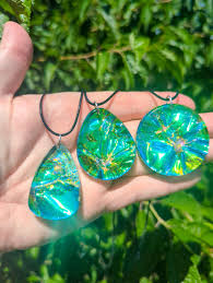 The Allure of Iridescent Resin Pendant Necklaces: A Symphony of Colors