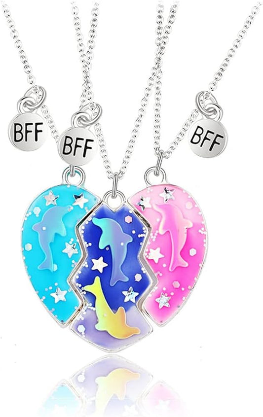 The Bond that Shines: Best Friend Necklaces for 3