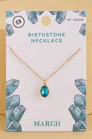 The Enchanting Gift of March: A Story Behind Birthstone Necklaces