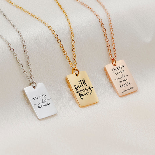The Eternal Bond: A Custom Engraved Necklace for Religious Milestones