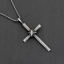 Timeless Elegance: The Cross Silver Necklace For Men