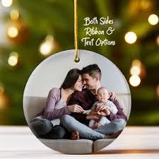 Two-Sided Photo Ornaments in Personalized Design