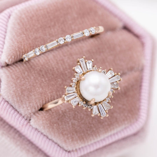 The Allure of Custom Pearl Diamond Rings