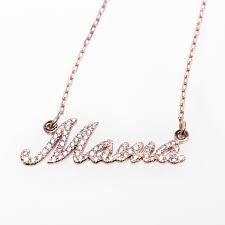 gold necklace with a name