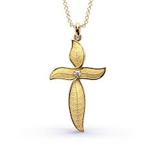golden cross necklace