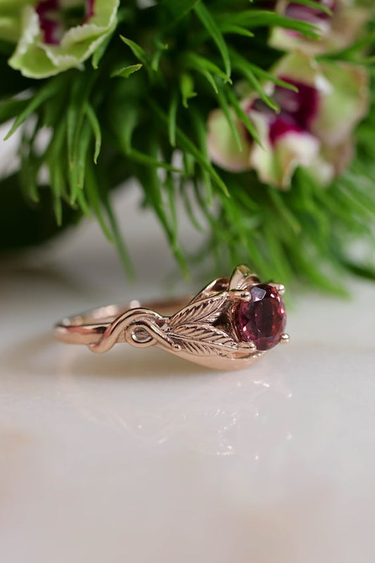 The Allure of Pink Tourmaline Rings in Botanical Jewelry