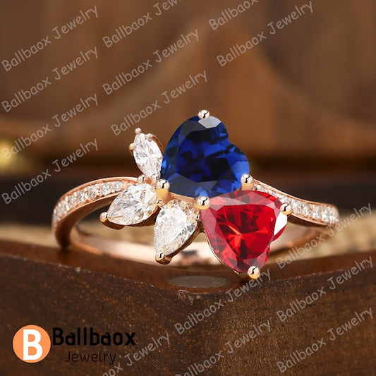 The Allure of Red Sapphire Promise Rings