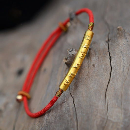 Tibetan Mantra Lucky Charm Bracelet