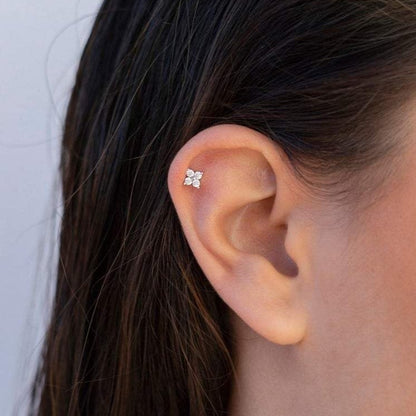 Clous d'oreilles en forme de fleur