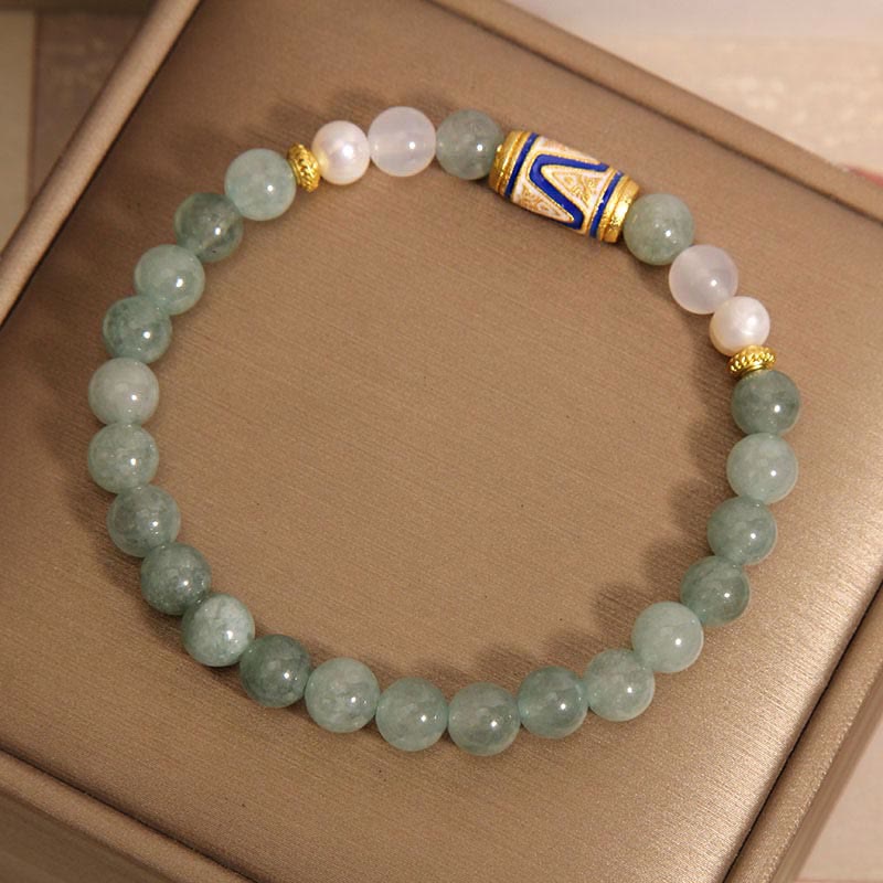 Bracelet porte-bonheur en jade et pierres de Bouddha