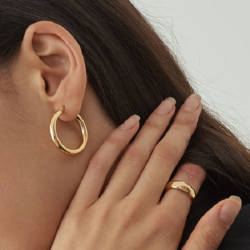Boucles d'oreilles créoles classiques