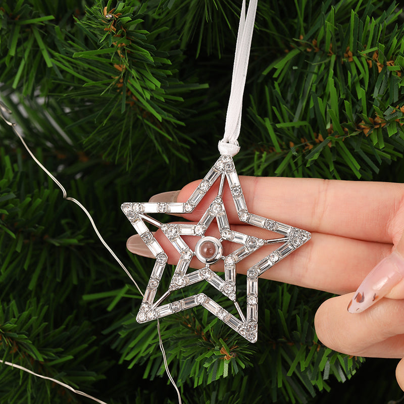 Personalisiertes Fotoornament für Weihnachten