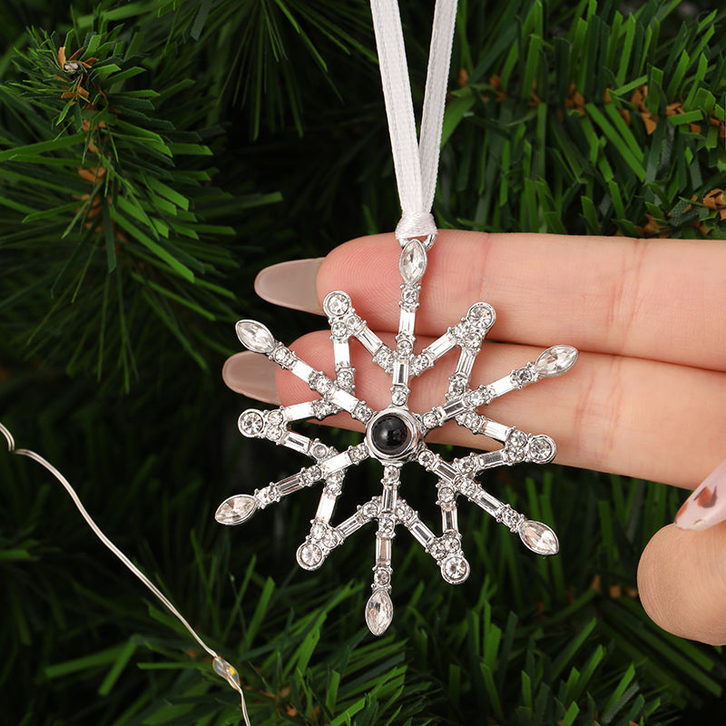 Personalisiertes Fotoornament für Weihnachten