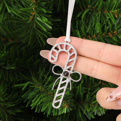 Personalisiertes Fotoornament für Weihnachten