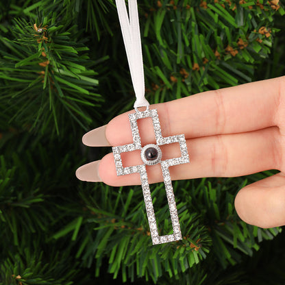 Personalisiertes Fotoornament für Weihnachten