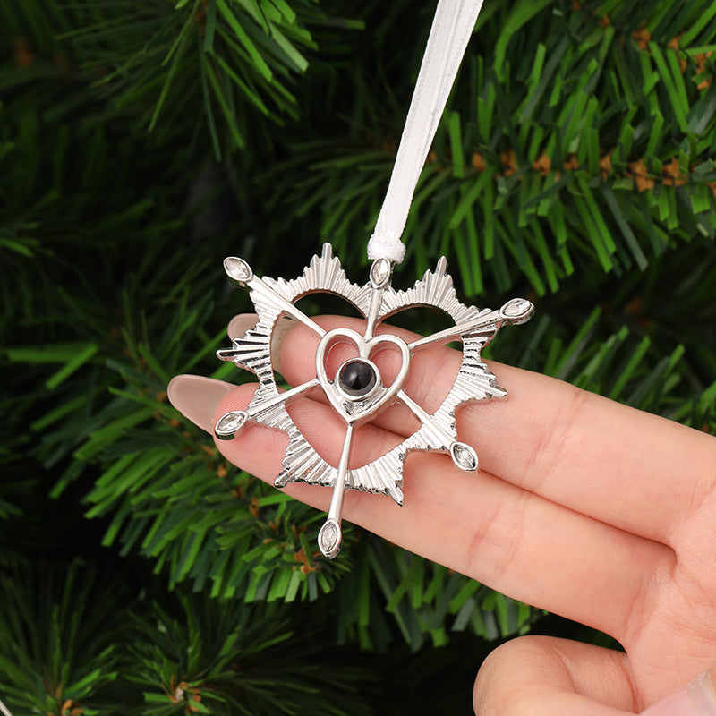 Personalisiertes Fotoornament für Weihnachten
