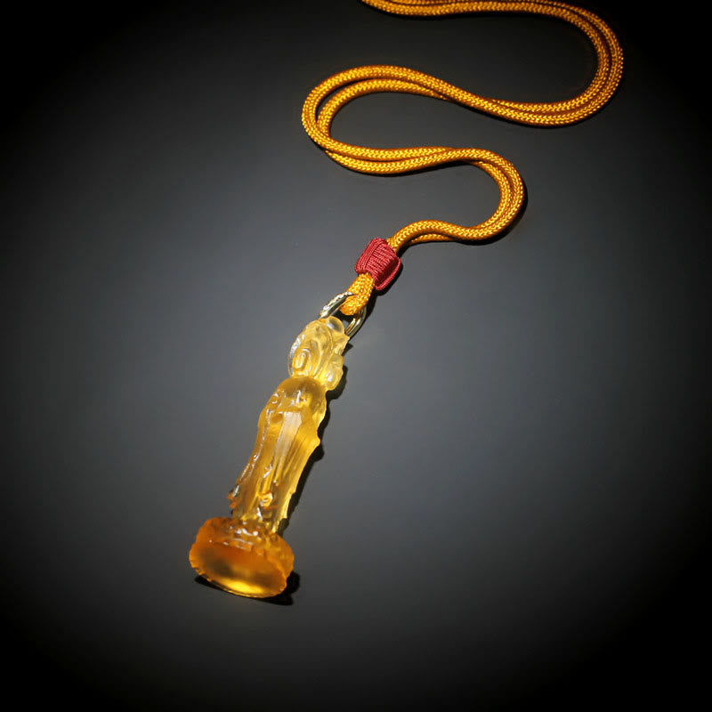Collier d'harmonie Bouddha Stones Avalokitesvara Bouddha Liuli 