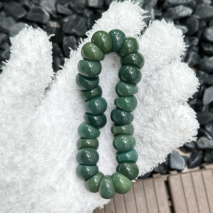 Garlic Clove Bodhi Multicolored Bead Bracelet 14mm for Stress Relief and Meditation