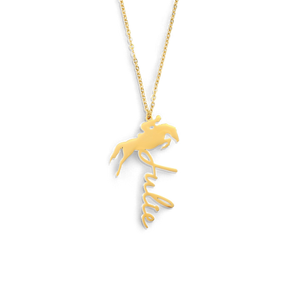 Equestrian Name Necklace