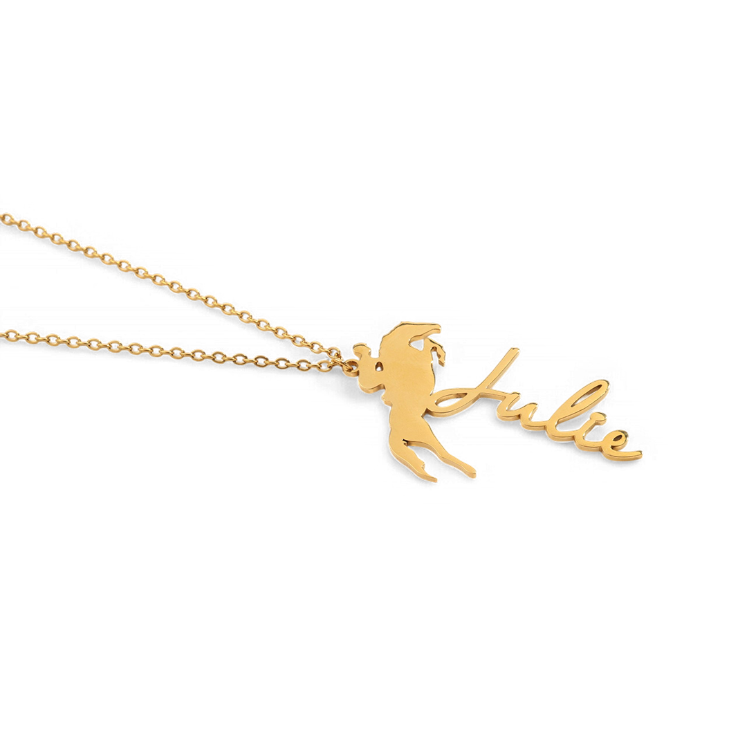 Equestrian Name Necklace