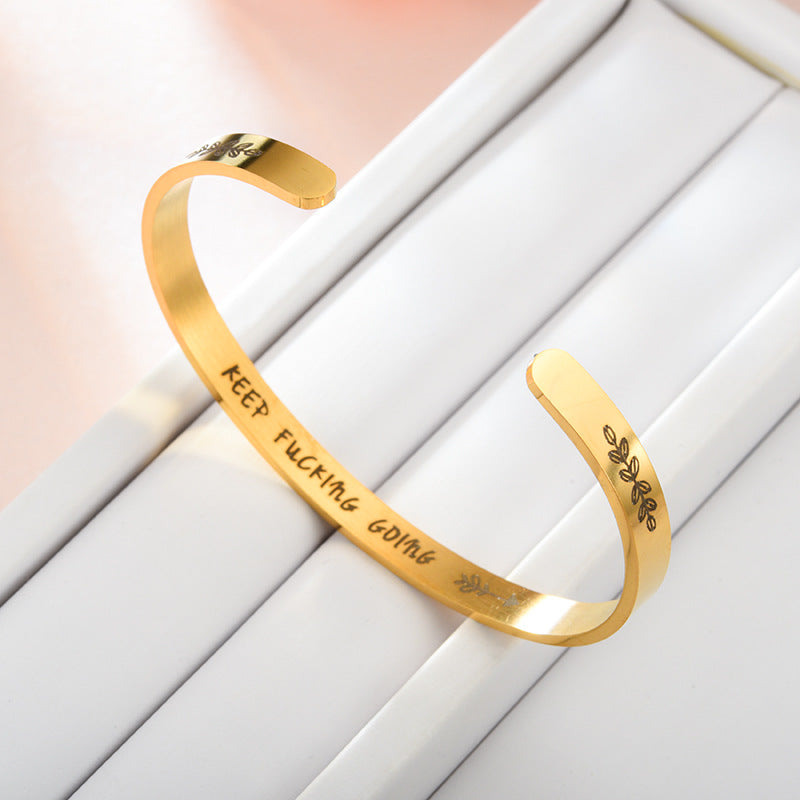 Glaube an dich, wie ich es tue Manschettenarmband