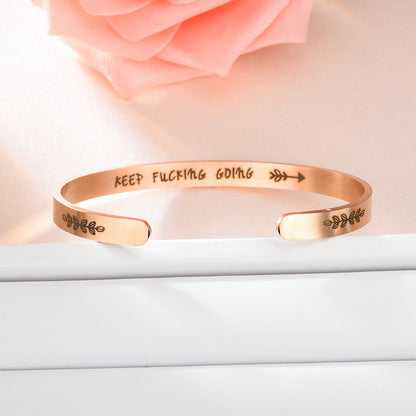 Glaube an dich, wie ich es tue Manschettenarmband