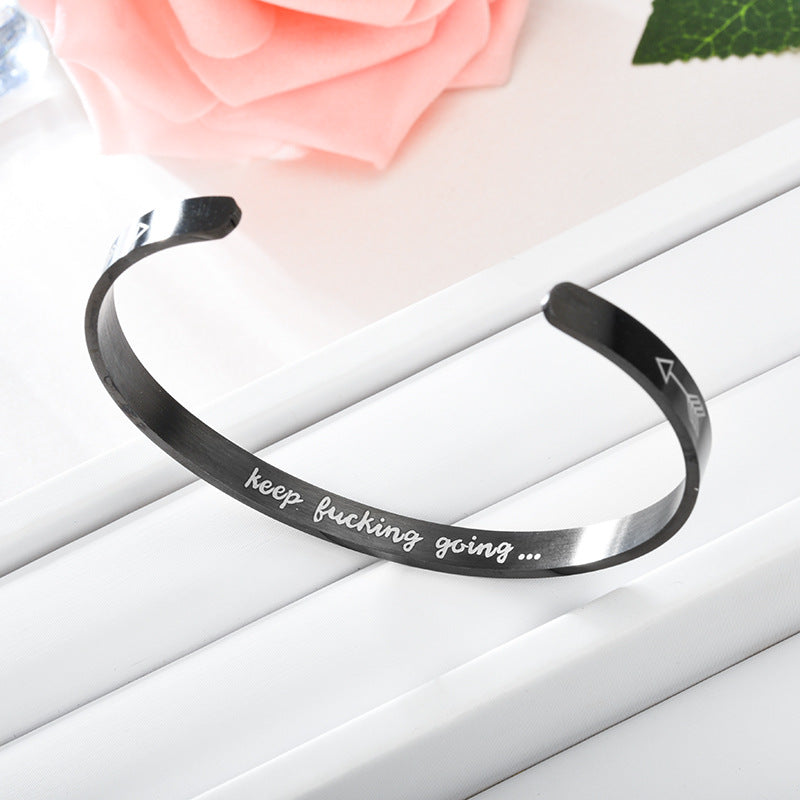 Glaube an dich, wie ich es tue Manschettenarmband
