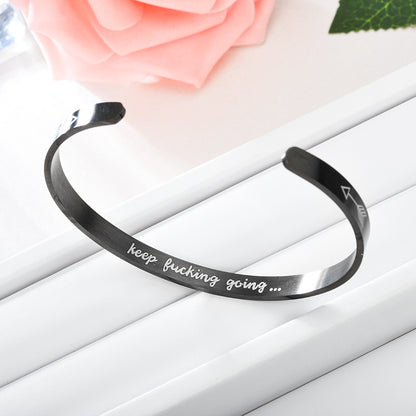 Glaube an dich, wie ich es tue Manschettenarmband