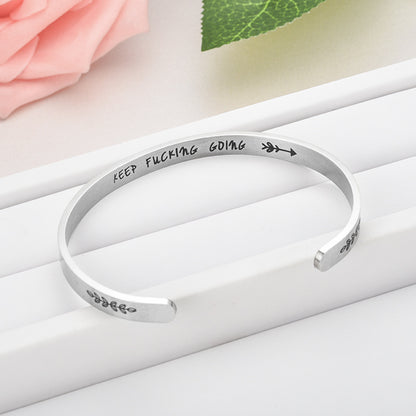 Glaube an dich, wie ich es tue Manschettenarmband