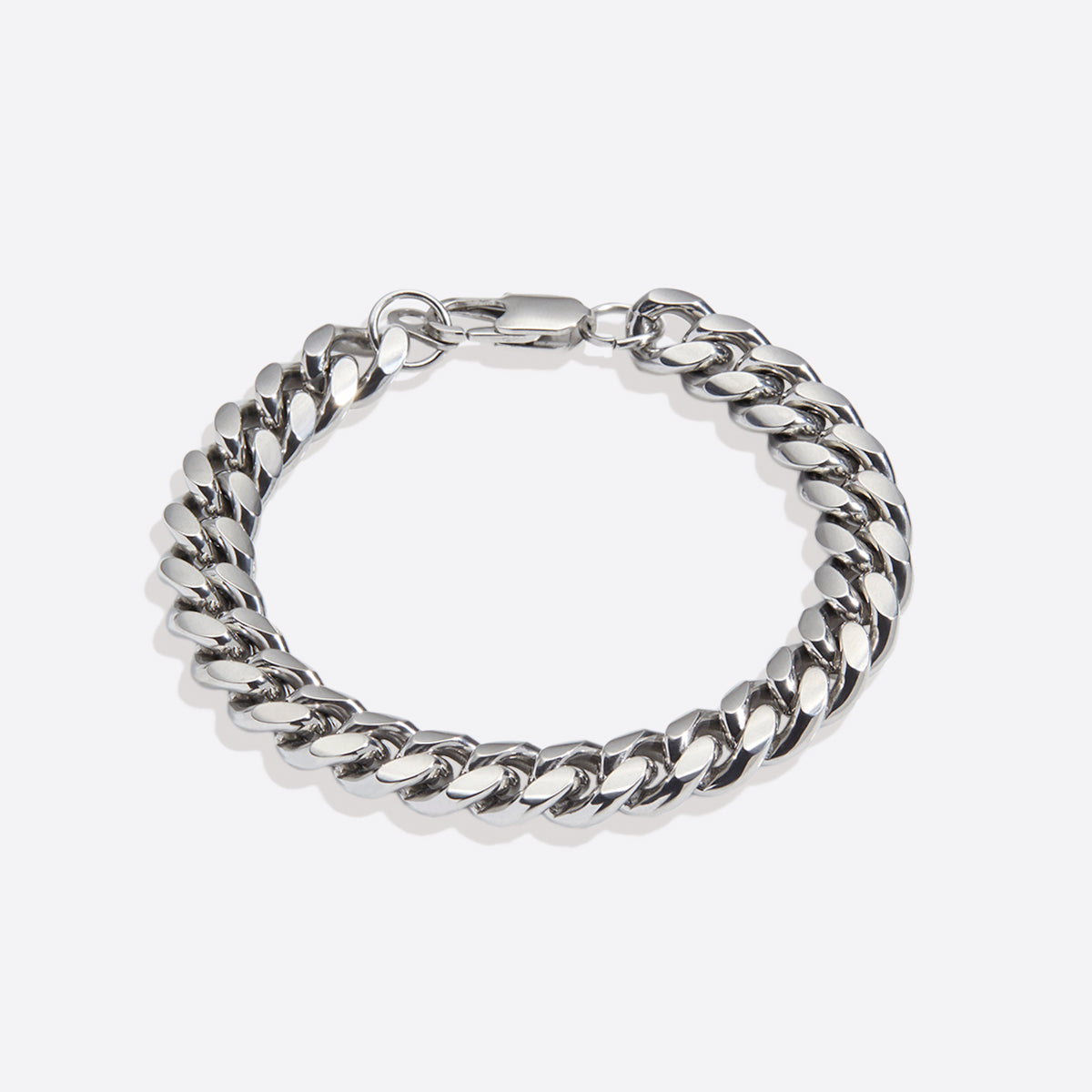 Bracelet à maillons cubains de 10 mm