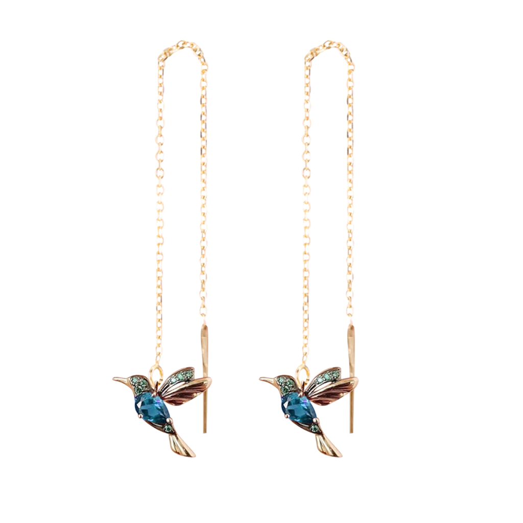Hummingbird Drop Earrings
