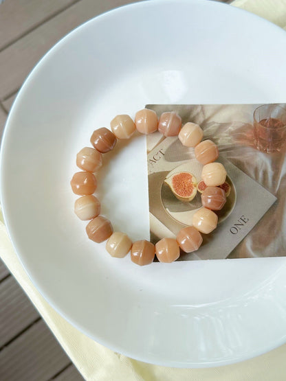 13mm Honey Jar Pink Series Bodhi Bead Bracelet
