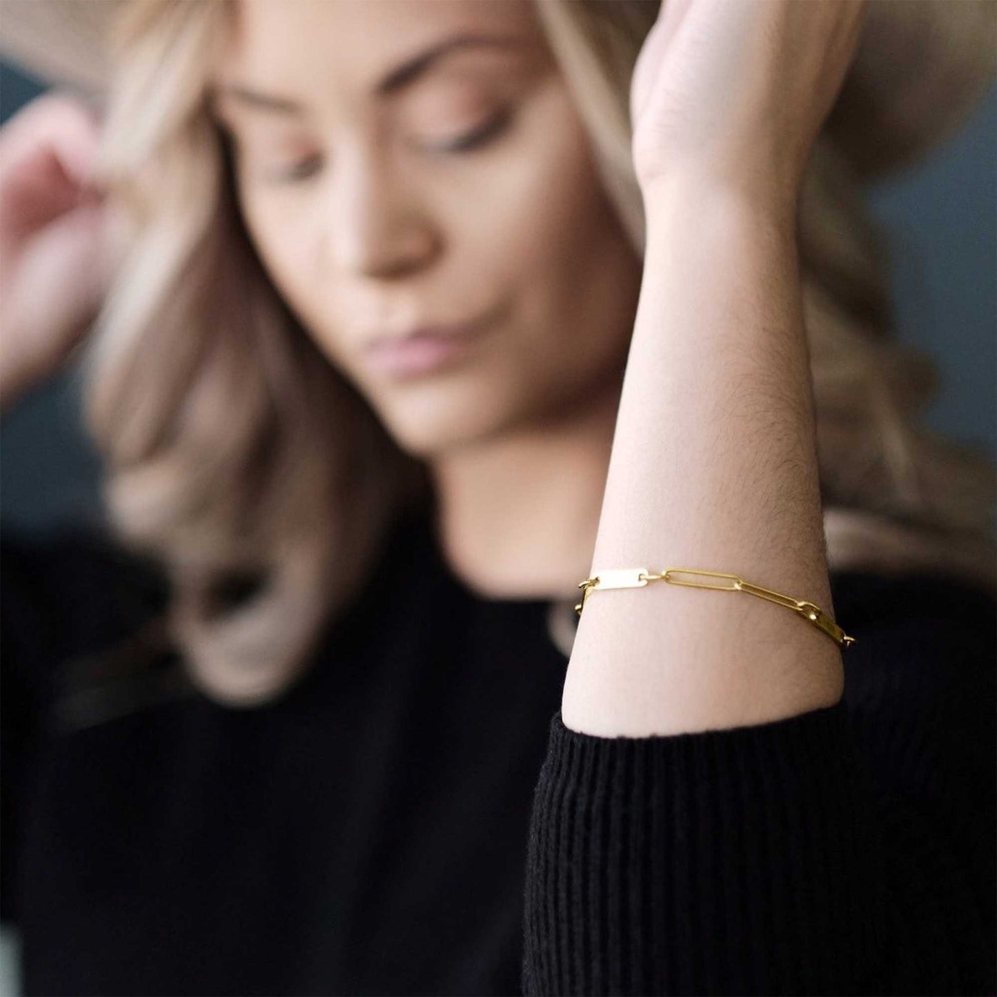 Paperclip Bracelet With Names