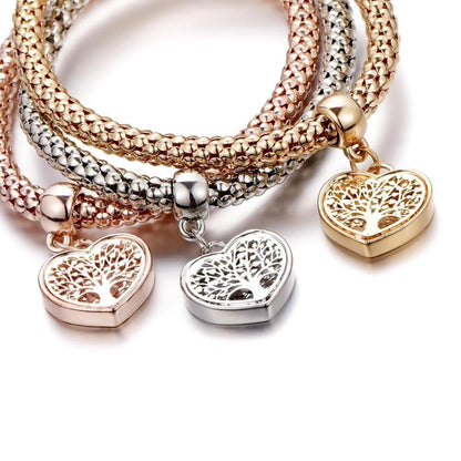 Baum des Lebens – Limitierte Auflage Herz-Charm-Armband