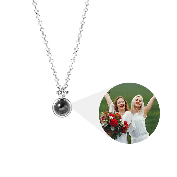 Funkelnde minimalistische Fotokette