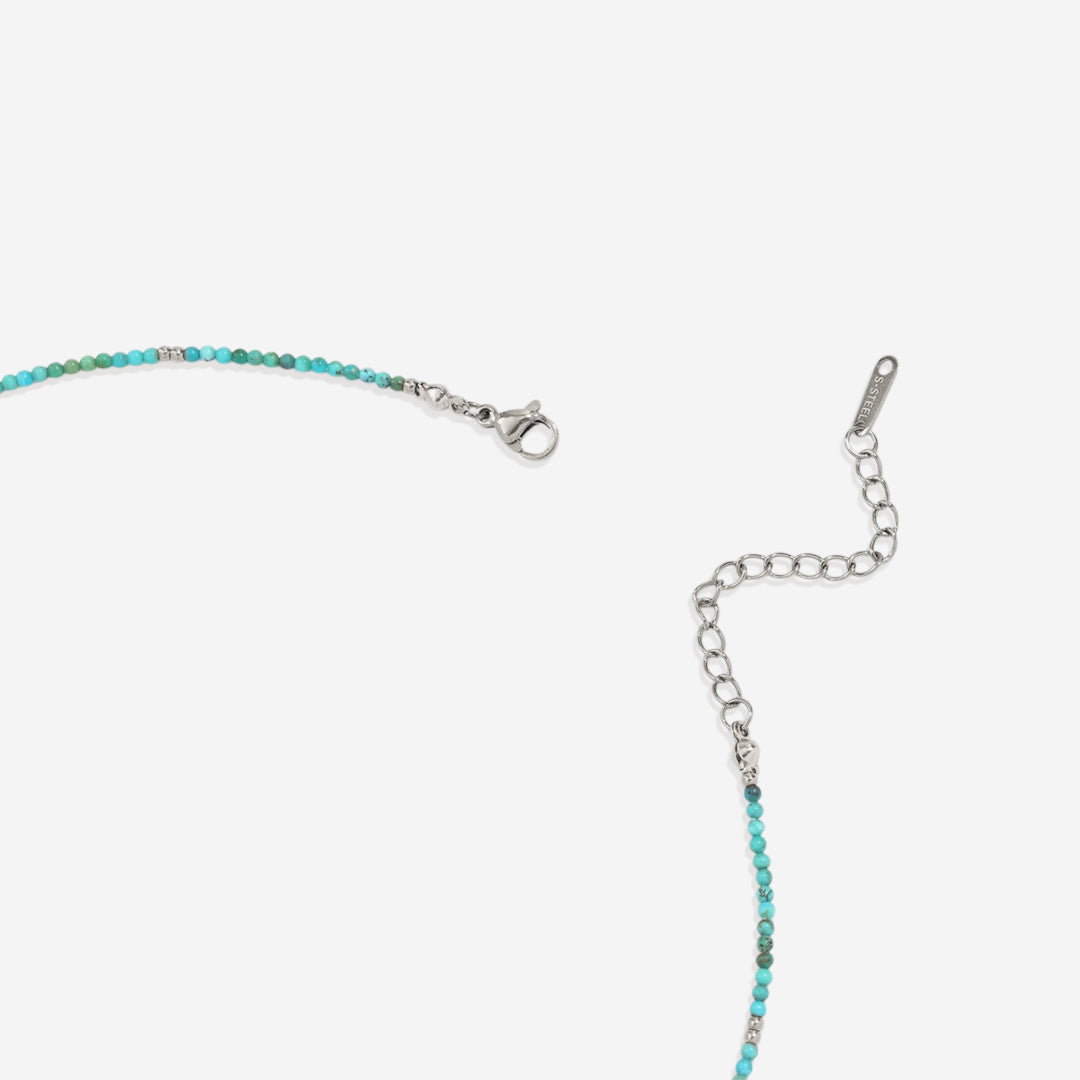 Turquoise Beaded Fairy Name Necklace