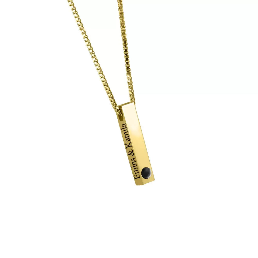 Collier photo avec texte personnalisé