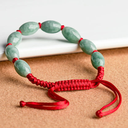 Bracelet porte-bonheur en jade et pierres de Bouddha
