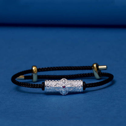 Bracelet porte-bonheur en cuivre et pierres de Bouddha, cordon rouge